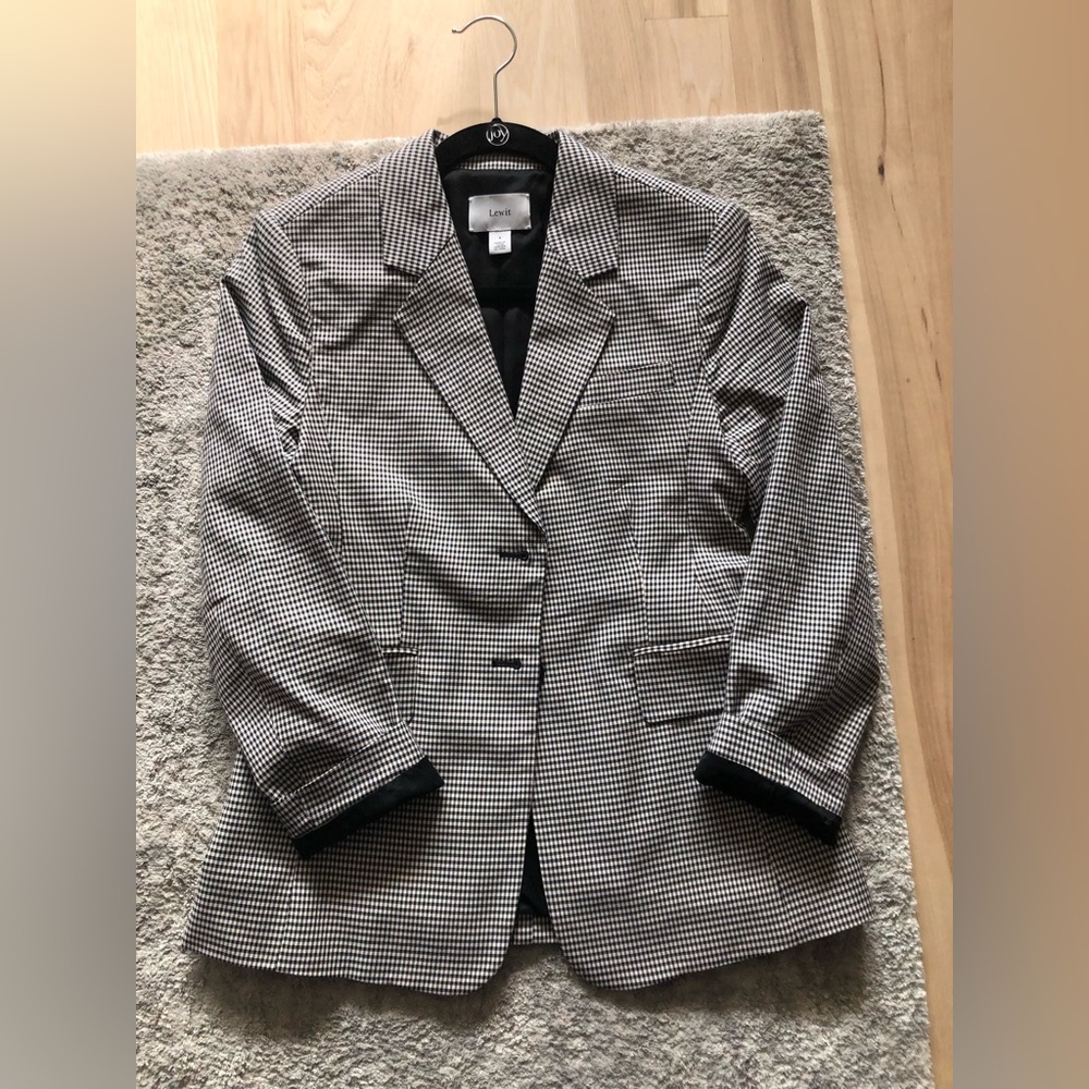 Lewit Check Print Blazer - Picture 3 of 10
